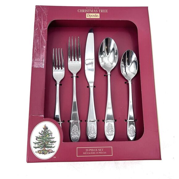 Spode CHRISTMAS TREE 20 Piece Flatware Set - Service for 4 - Picture 1 of 5